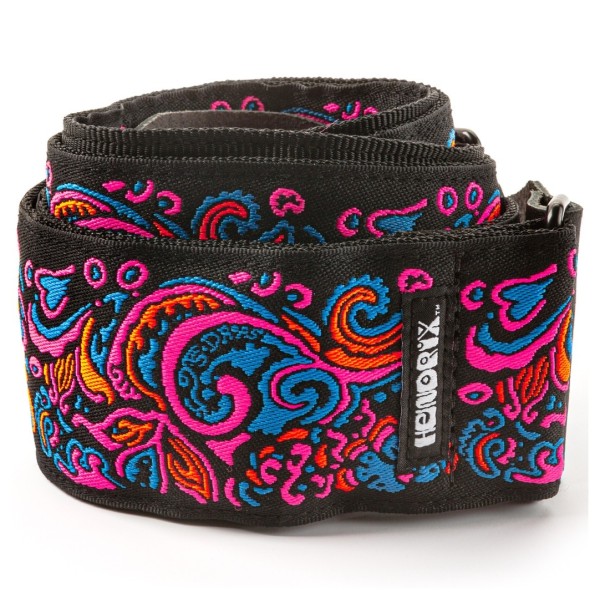 Dunlop Strap - Hendrix Blacklight Love Drops Pink - coiled