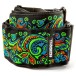 Dunlop Strap - Hendrix Blacklight Love Drops Blue - coiled
