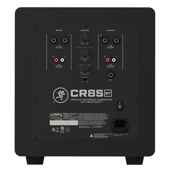 Mackie CR8SBT Subwoofer Right Angle Rear