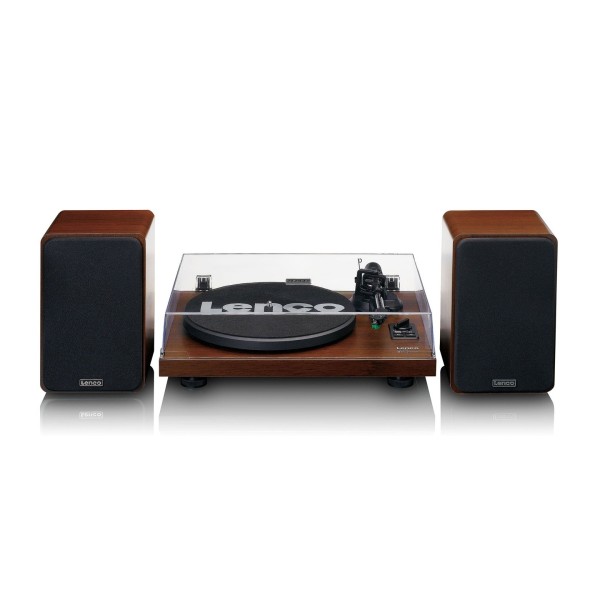 Lenco LS-600 Turntable and Speaker Bundle with Bluetooth