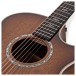 Taylor Custom Old Growth Grand Auditorium Electro Acoustic Guitar, Walnut - soundhole