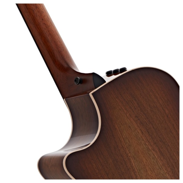Taylor Custom Old Growth Grand Auditorium Electro Acoustic Guitar, Walnut - neck joint