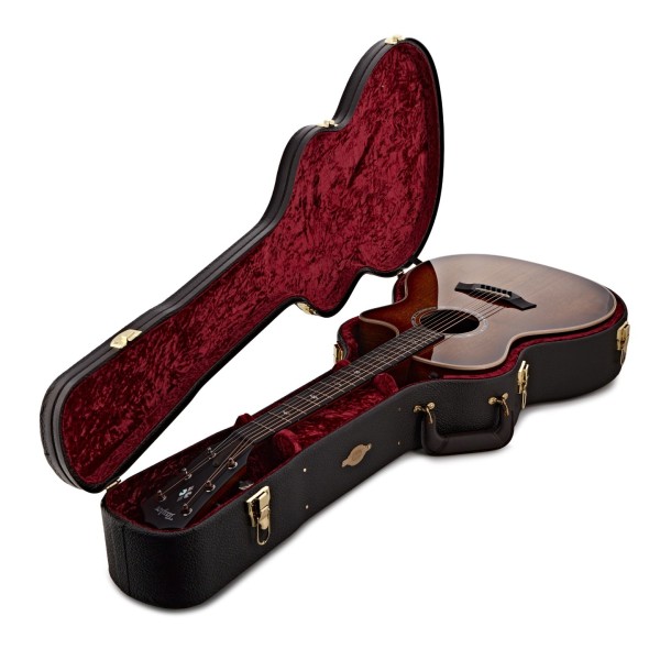 Taylor Custom Old Growth Grand Auditorium Electro Acoustic Guitar, Walnut - in case