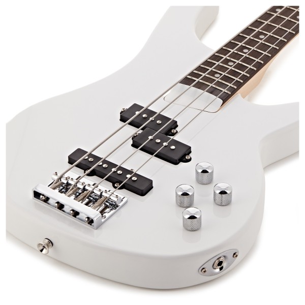3/4 Chicago Bass Guitar by Gear4music, White