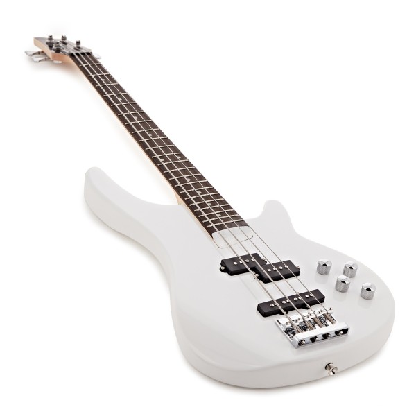 3/4 Chicago Bass Guitar by Gear4music, White