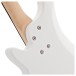 3/4 Chicago Bass Guitar by Gear4music, White