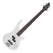 3/4 Chicago Bass Guitar by Gear4music, White