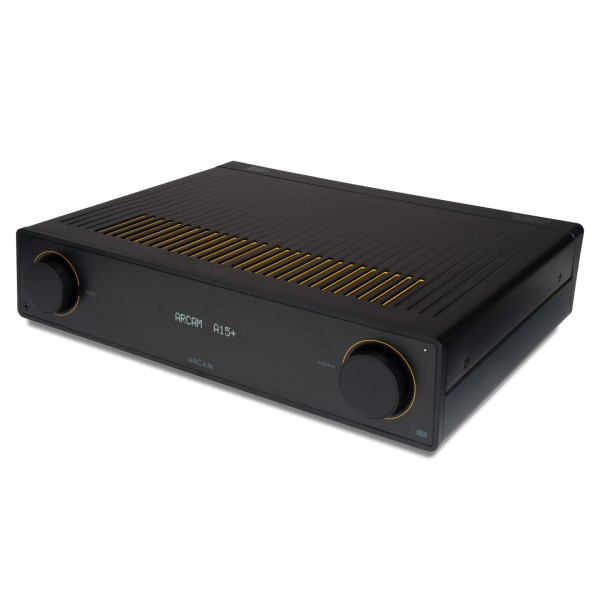 Arcam A15+ Integrated Amplifier with Bluetooth and Auracast - left angle 