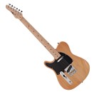 Knoxville Left Handed Electric Guitar by Gear4music, Natural