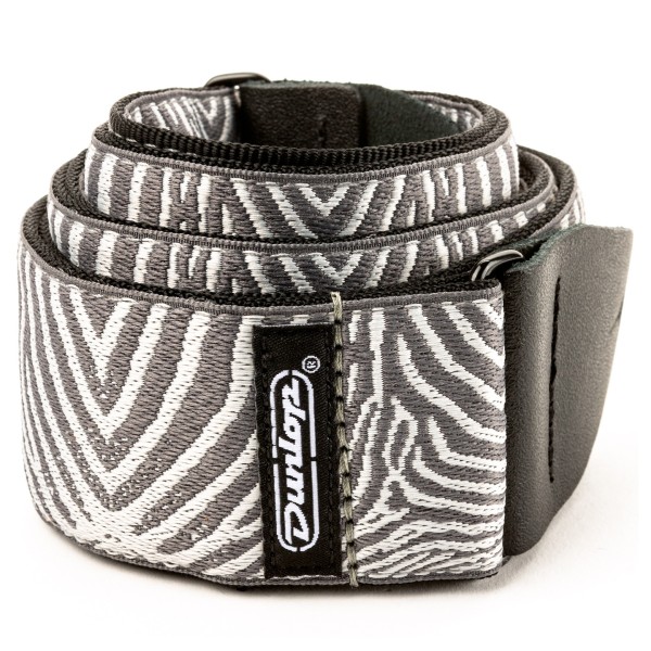 Dunlop Strap D6722 Jacquard, Zebra Cadabra - coiled