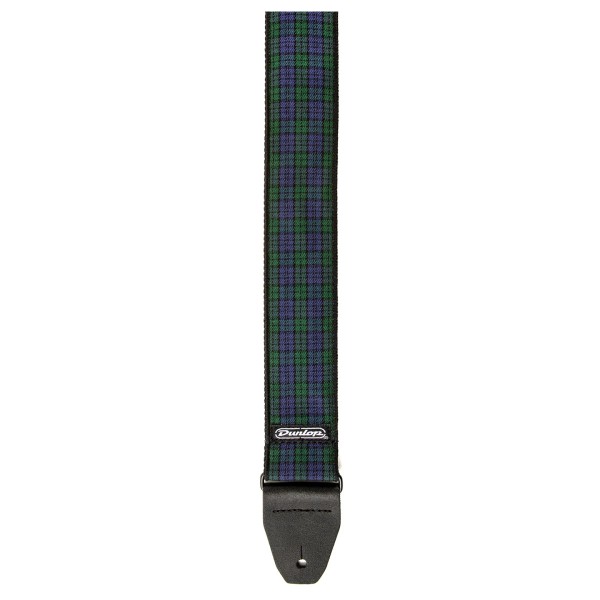 Dunlop Strap D6731 Jacquard, Black Watch Plaid - end