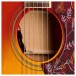 Epiphone Hummingbird Standard EC, Cherry Sunburst - soundhole close up