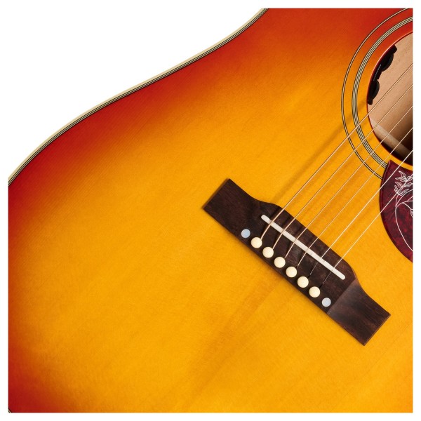 Epiphone Hummingbird Standard EC, Cherry Sunburst - bridge