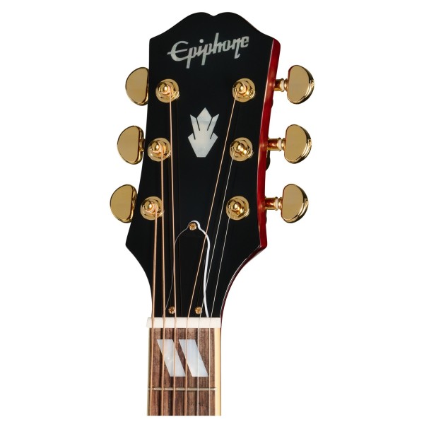 Epiphone Hummingbird Standard EC, Cherry Sunburst - headstock