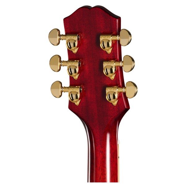 Epiphone Hummingbird Standard EC, Cherry Sunburst - back of headstock