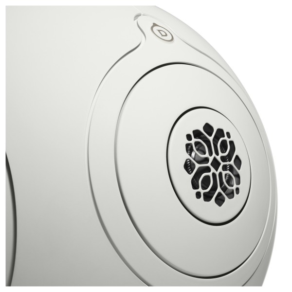 Devialet Phantom Ultimate 108 dB Wireless Speakers (Pair), Light Pearl - grille 