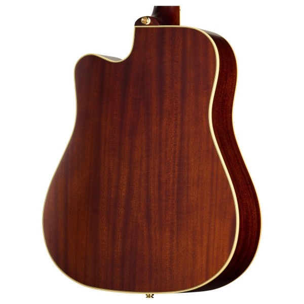 Epiphone Hummingbird Standard EC, Natural - back of body