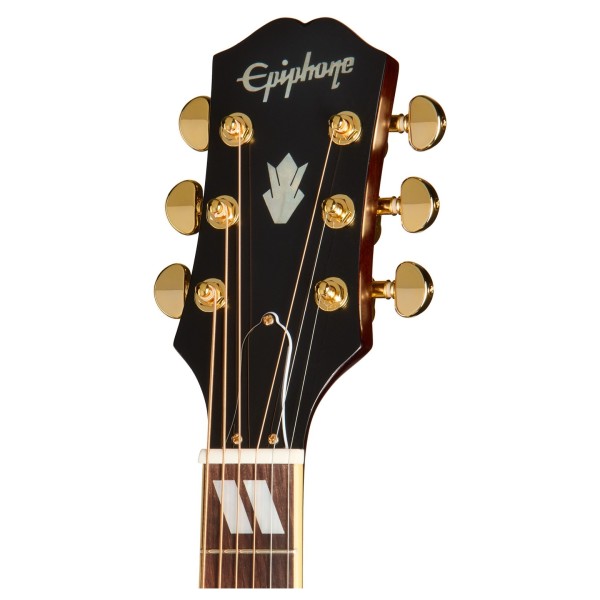 Epiphone Hummingbird Standard EC, Natural - headstock