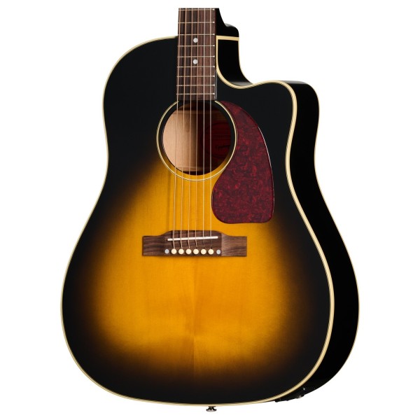 Epiphone J-45 Standard EC, Vintage Sunburst - body