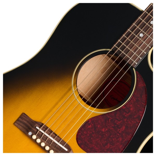 Epiphone J-45 Standard EC, Vintage Sunburst - soundhole