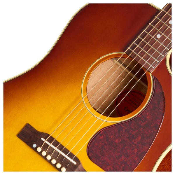 Epiphone J-45 Standard EC, Honey Burst - soundhole