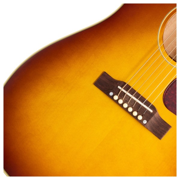 Epiphone J-45 Standard EC, Honey Burst - bridge