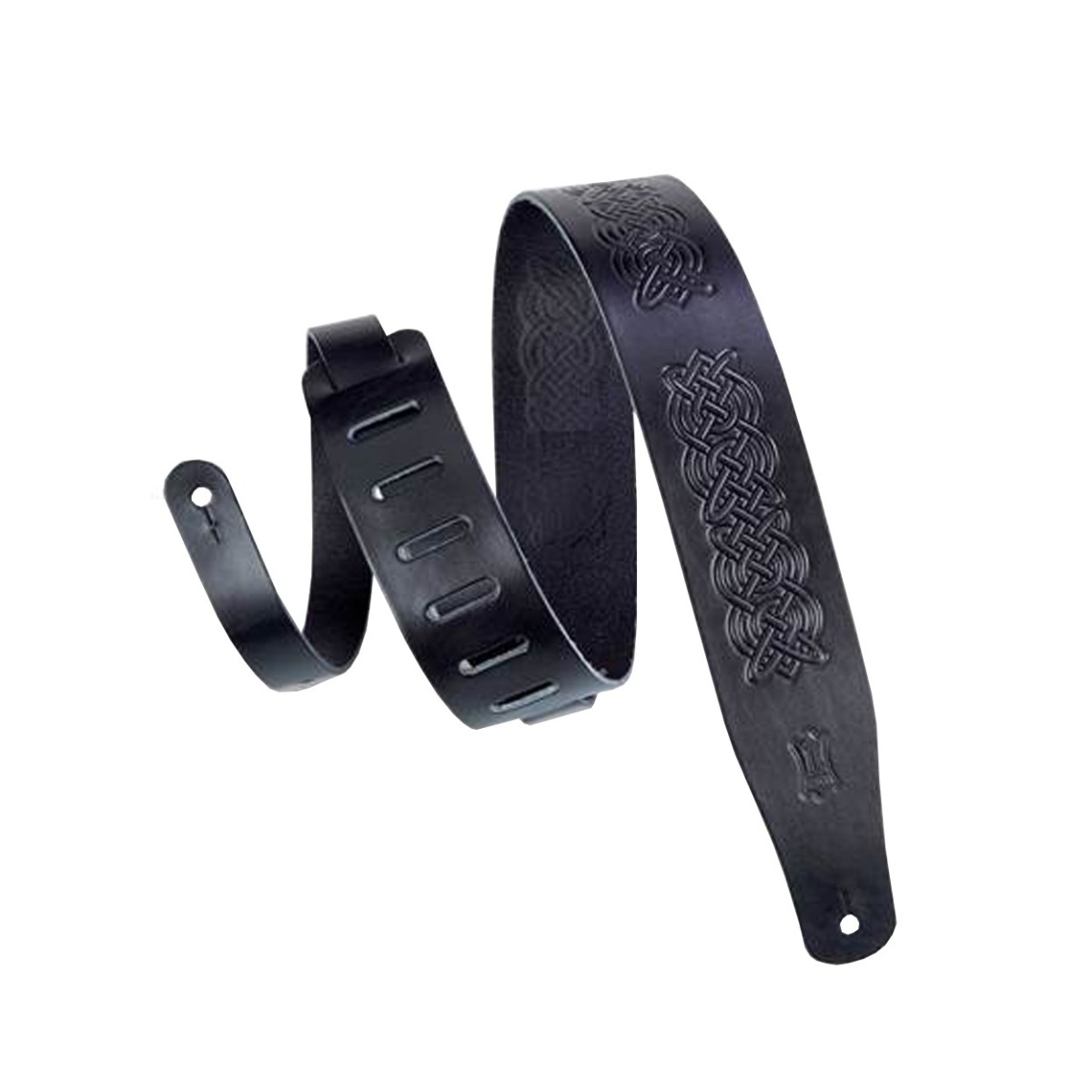Click to view product details and reviews for Levys Suede Leather Celtic Knot Emboss Black.