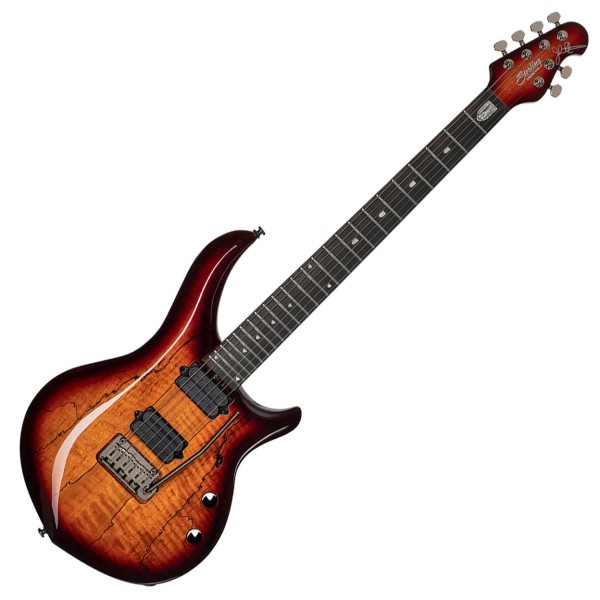 Sterling Majesty MAJ200X Spalted Maple, Blood Orange Burst