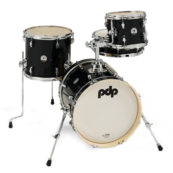 PDP by DW New Yorker 16'' 4pc Shell Pack, Black Onyx Sparkle