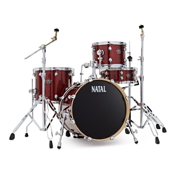Natal Arcadia Poplar 18" Drum Kit w/Hardware, Red Strata