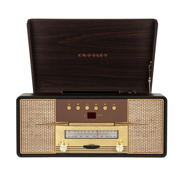 Crosley Rhapsody 7-in-1 Entertainment Center - Angled