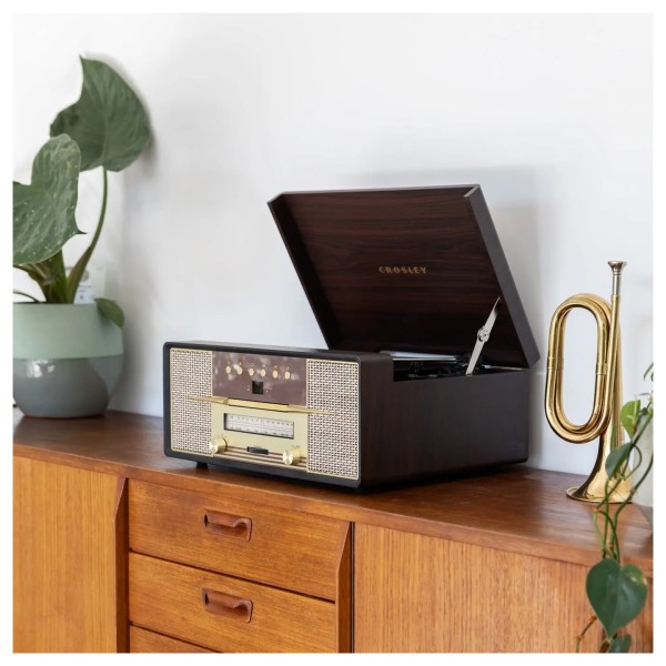 Crosley Rhapsody 7-in-1 Entertainment Center - Lifestyle
