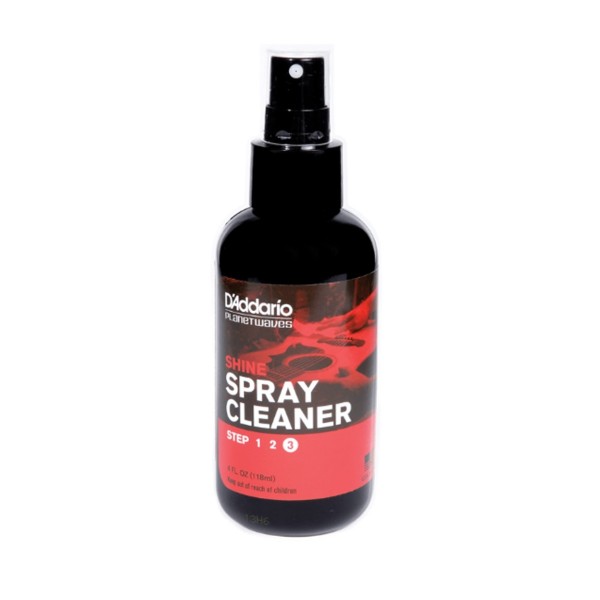D'Addario PW-PL-03S Shine Spray Cleaner, 1oz