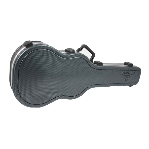 Tourtech Pro ABS Acoustic Guitar Tsa Case (Double Color Diamond Grain) - Closed