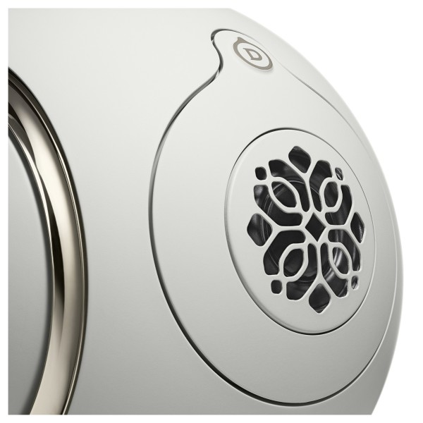 Devialet Phantom Ultimate 98 dB Wireless Speakers (Pair), Light Pearl - grille 