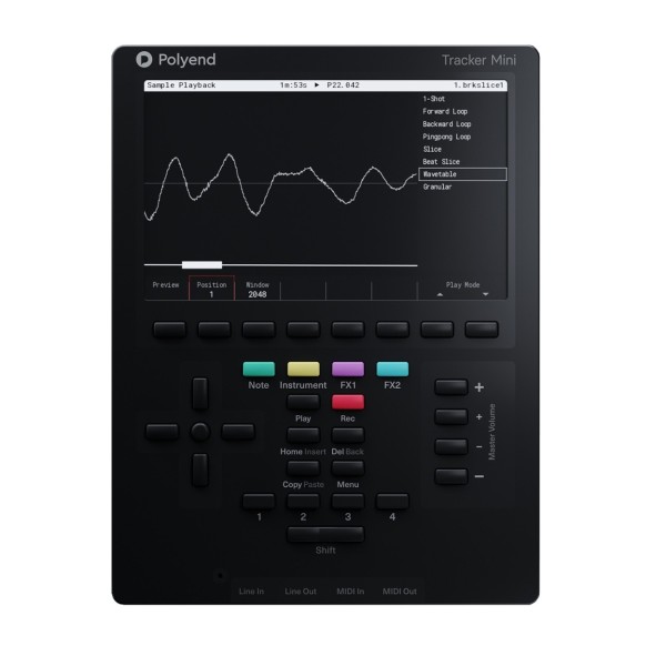 Polyend Tracker Mini Portable Audio Workstation at Gear4music