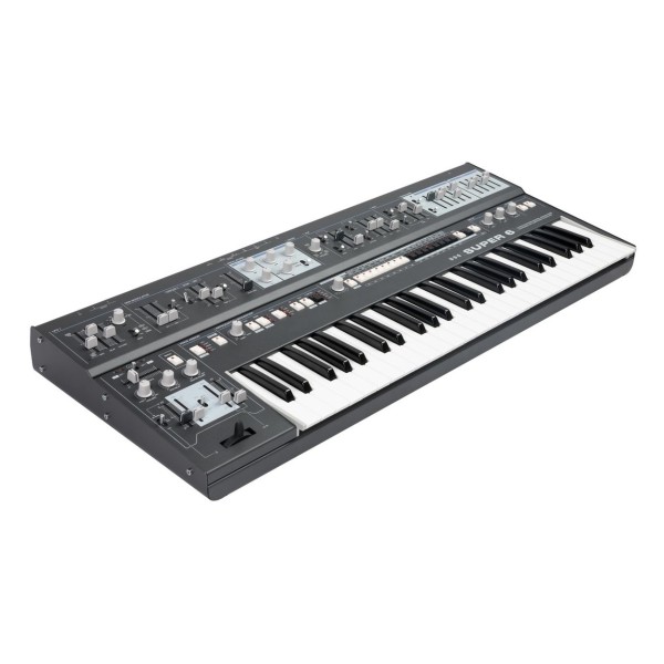 UDO Super 6 Synthesizer, Black (Ex Demo) - Angled