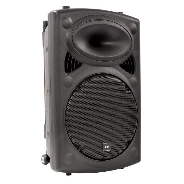 QTX QR12PA Portable PA Speaker Front Angle