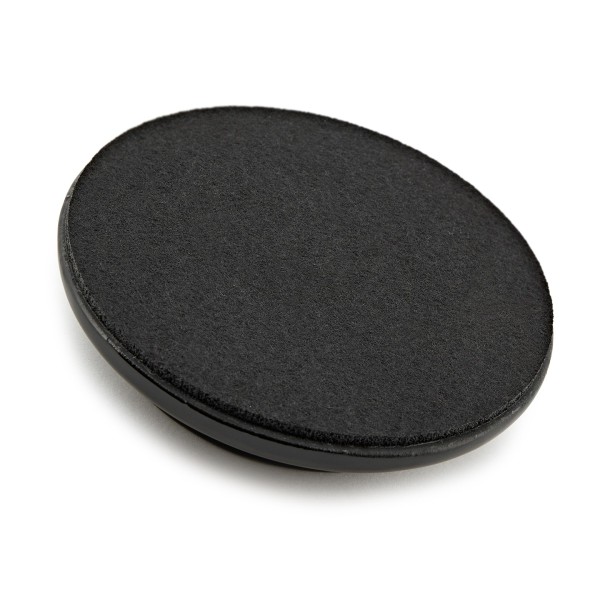 Grand Piano Castor Cups by Gear4music, Black