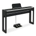 Piano vertical digital compacto Keynote con Bluetooth, Negro