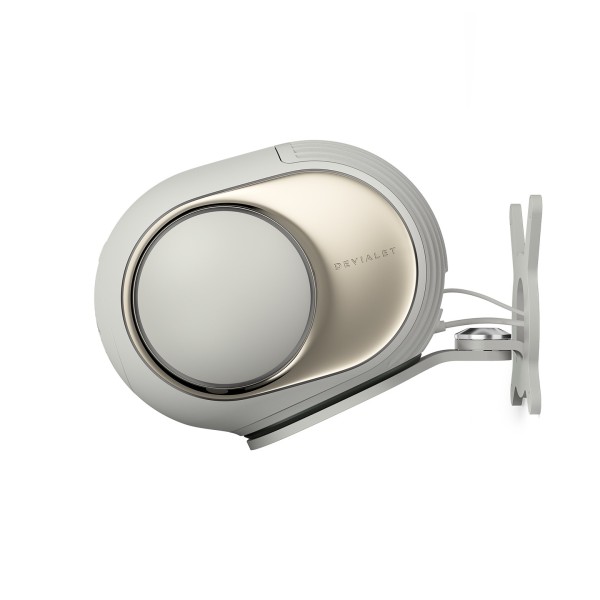 Devialet Gecko Phantom Ultimate 98 dB Wall Mount (Single), Light Pearl - side profile 