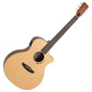 Tanglewood TM6CE Metropolitan Auditorium Venetian Cutaway Electro Acoustic, Koa