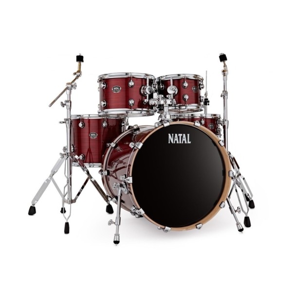 Natal Arcadia 22'' American Fusion 5pc Drum Kit, Red Strata