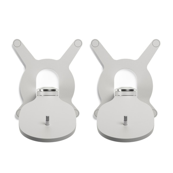 Devialet Gecko Phantom Ultimate 98 dB Wall Mounts (Pair), Light Pearl - dual front 