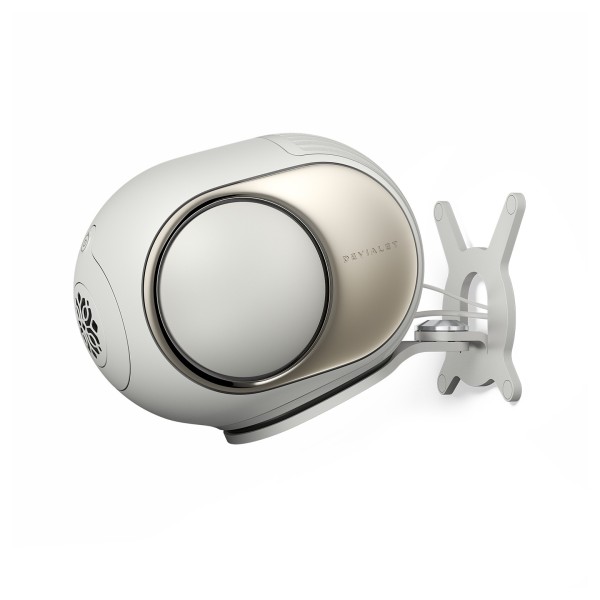Devialet Gecko Phantom Ultimate 98 dB Wall Mounts (Pair), Light Pearl - dual angle