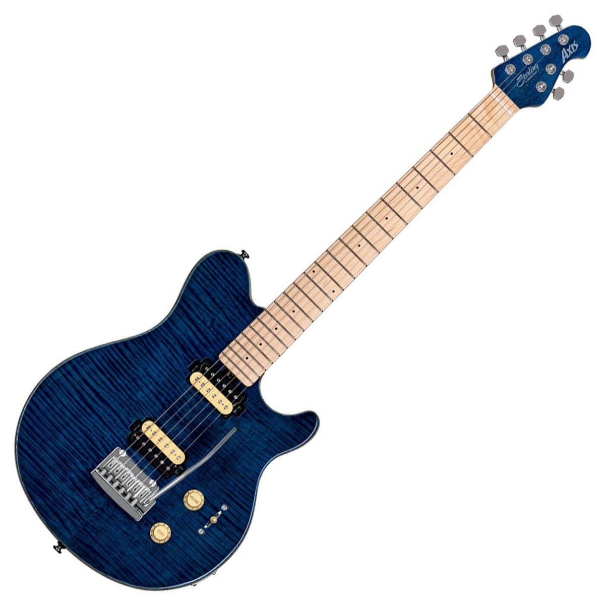 Sterling by Music Man Sterling Axis AX3 Flame Maple Neptune Blue