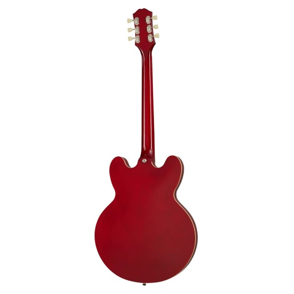 Epiphone ES-335 Semi-Hollow Electric Guitar, Figured Sixties Cherry - Rear
