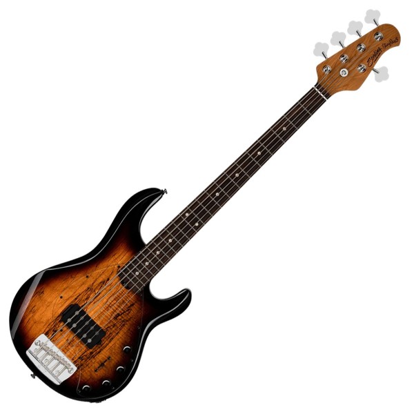 Sterling StingRay 5 RAY35 Spalted Maple, 3-Tone Sunburst