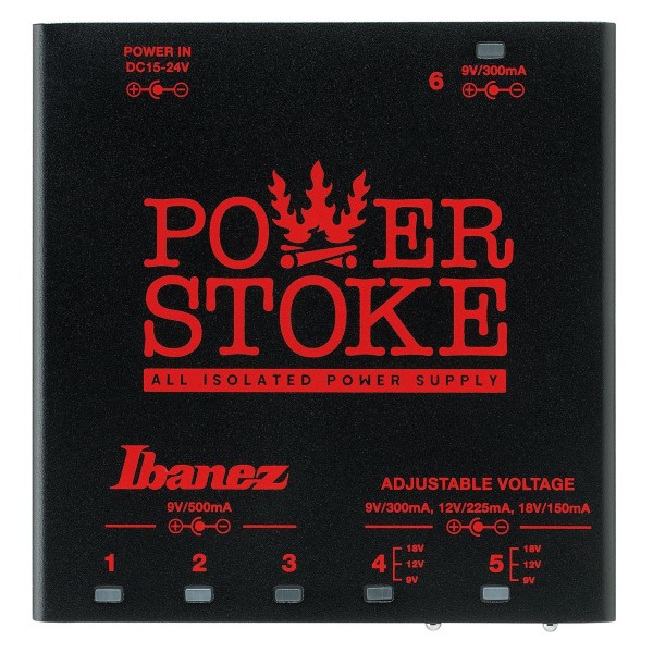 Ibanez PWRS6 Pedal Power Supply front