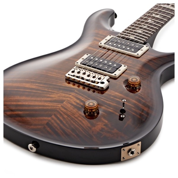PRS Custom 24 Electric Guitar, Black Gold Wraparound Burst - Ex Demo - lower bout